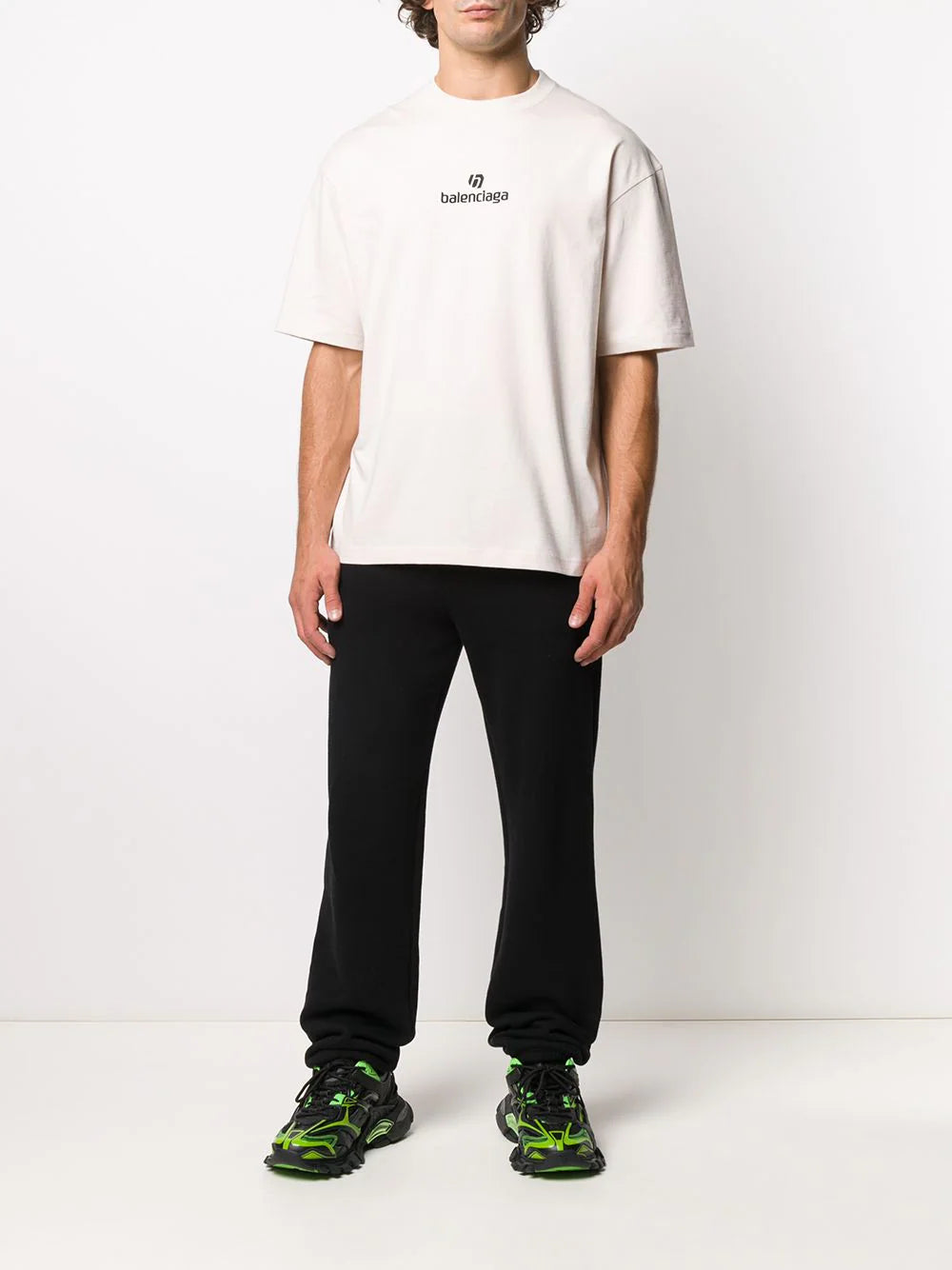 Sponsor Logo Medium fit White T-shirt - Exclusive Wear