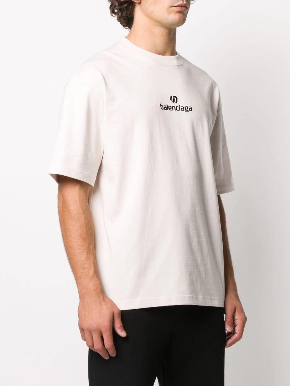 Sponsor Logo Medium fit White T-shirt - Exclusive Wear