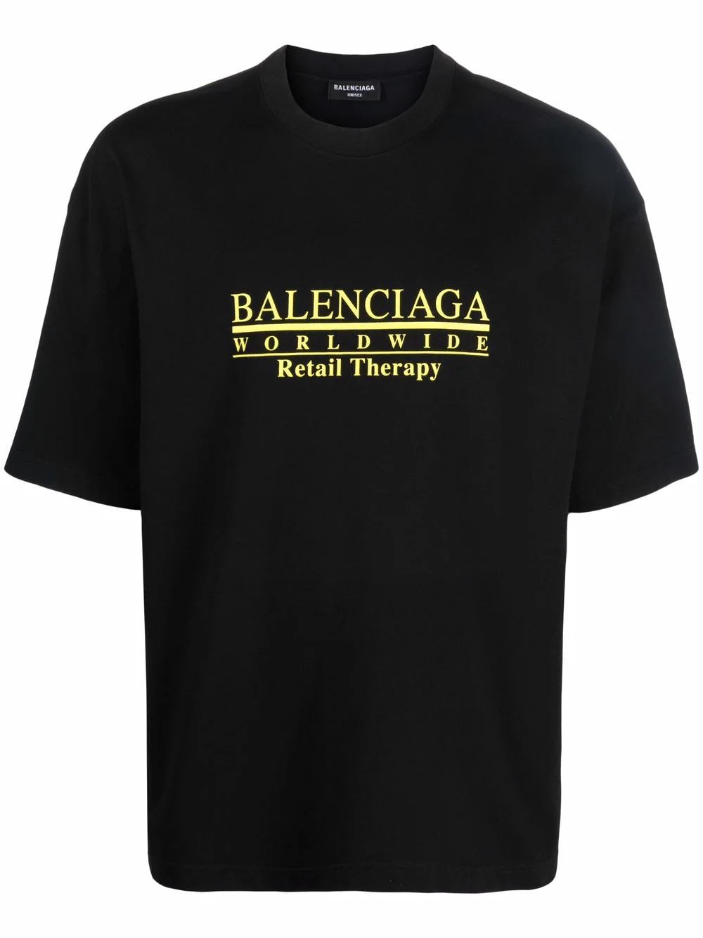 Retail Therapy Logo Print Black T-shirt - Exclusive Wear
