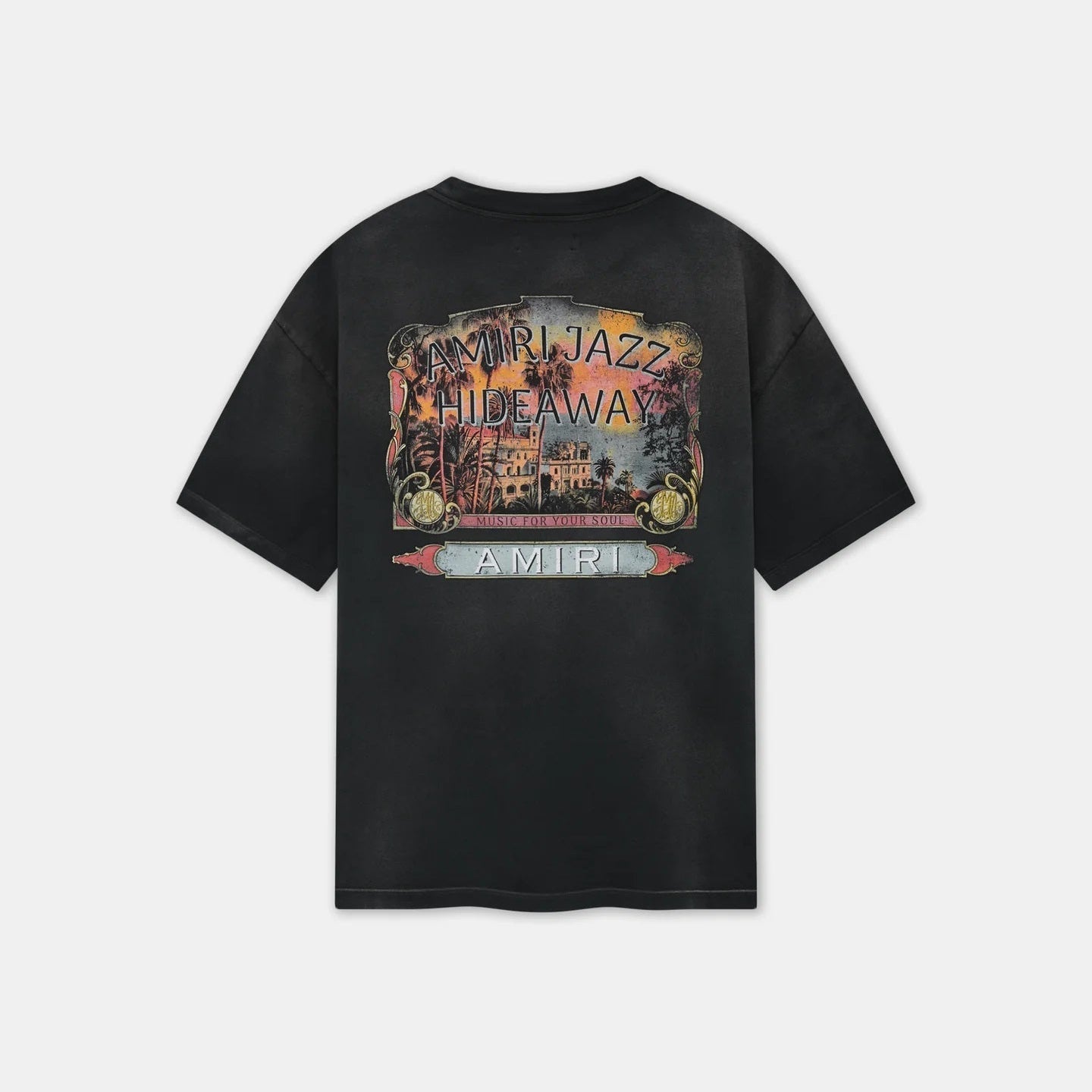 JAZZ HIDEAWAY BLACK COTTON T-SHIRT