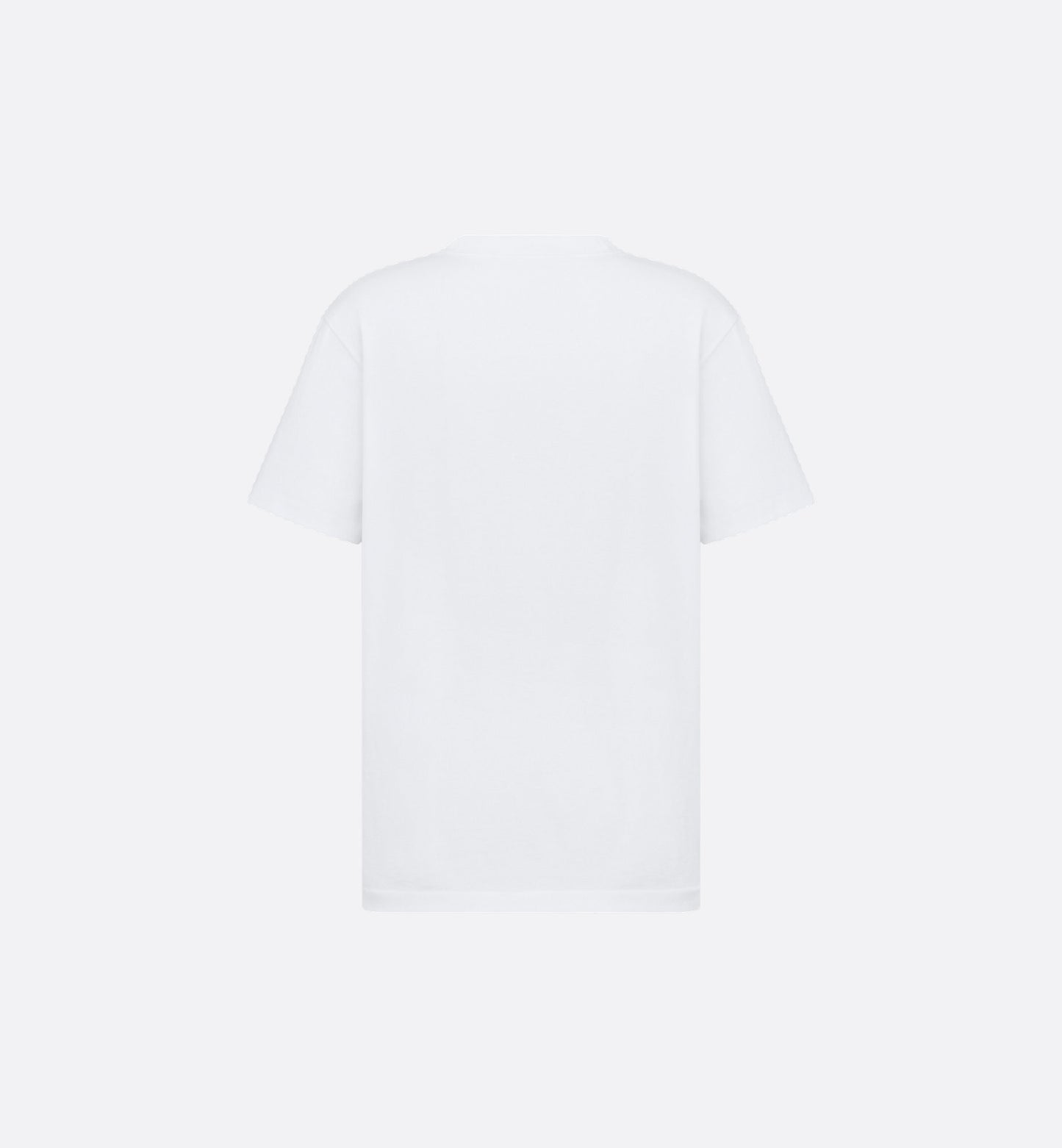 Relaxed Fit White Cotton T-shirt with Tag