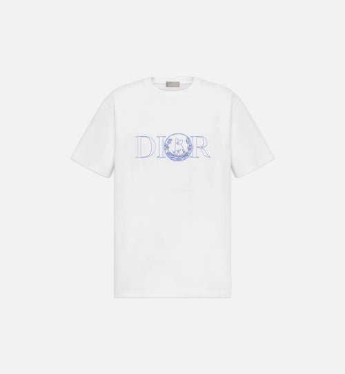 Hylton Nel Embroidered White T-shirt