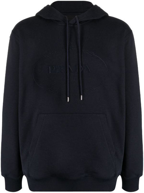 Logo Print Cotton Hoodie