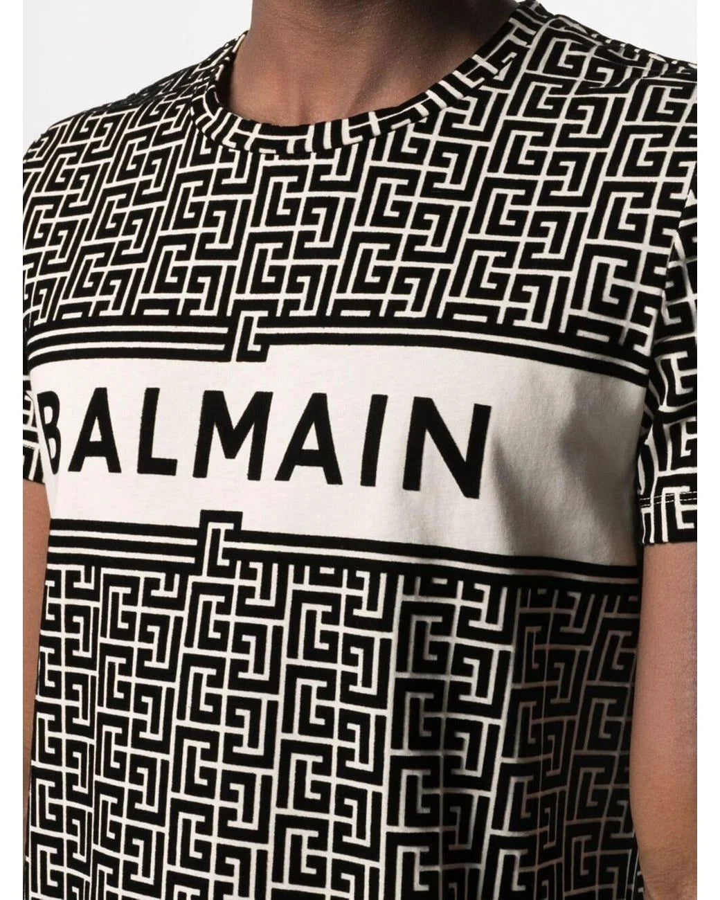 Flocked Monogram-pattern Logo T-shirt - Exclusive Wear