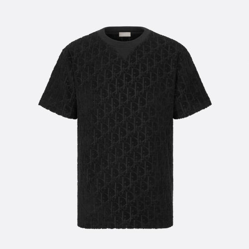 Oblique Relaxed Fit Black T-shirt - Exclusive Wear