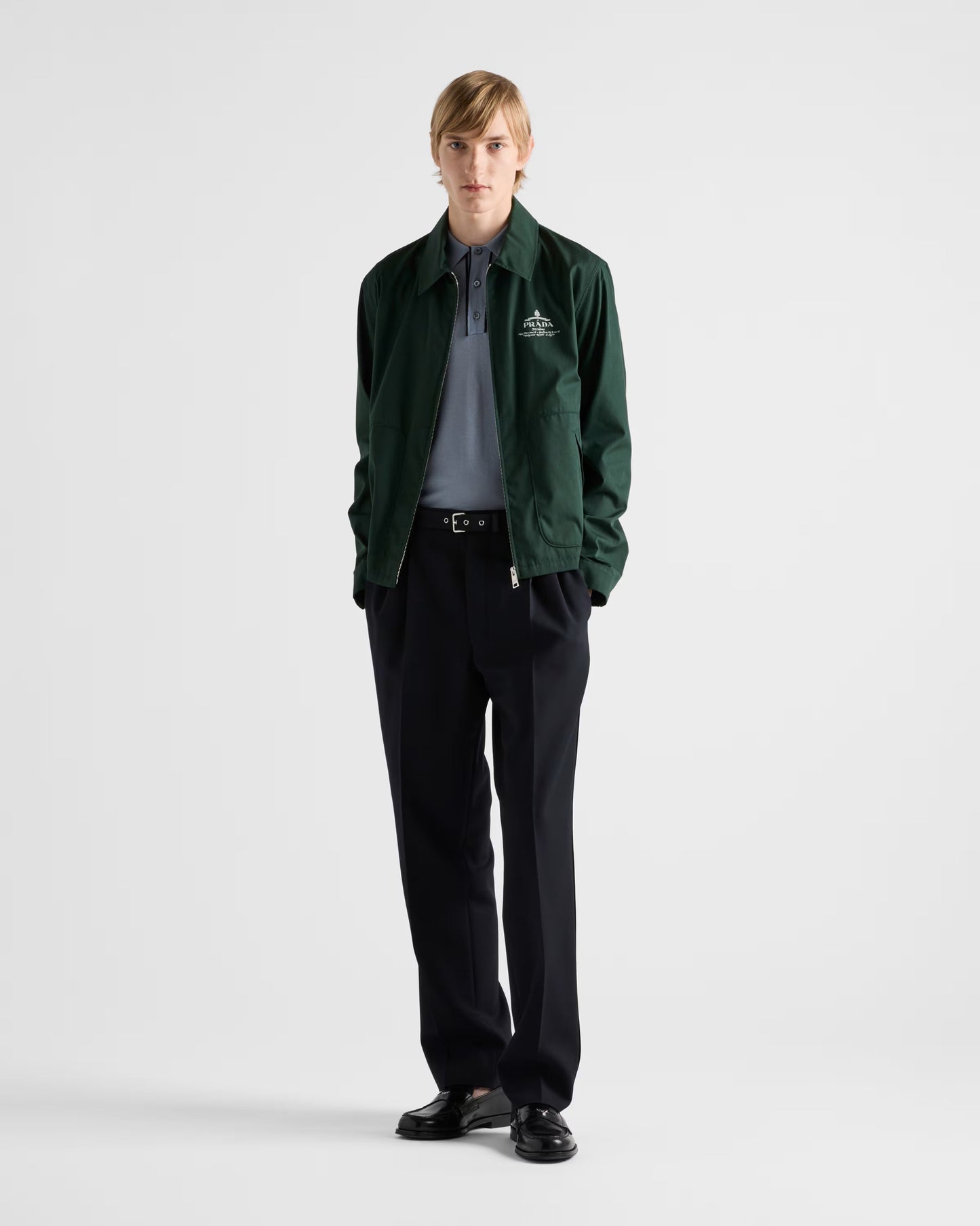 Green Cotton Blend Jacket