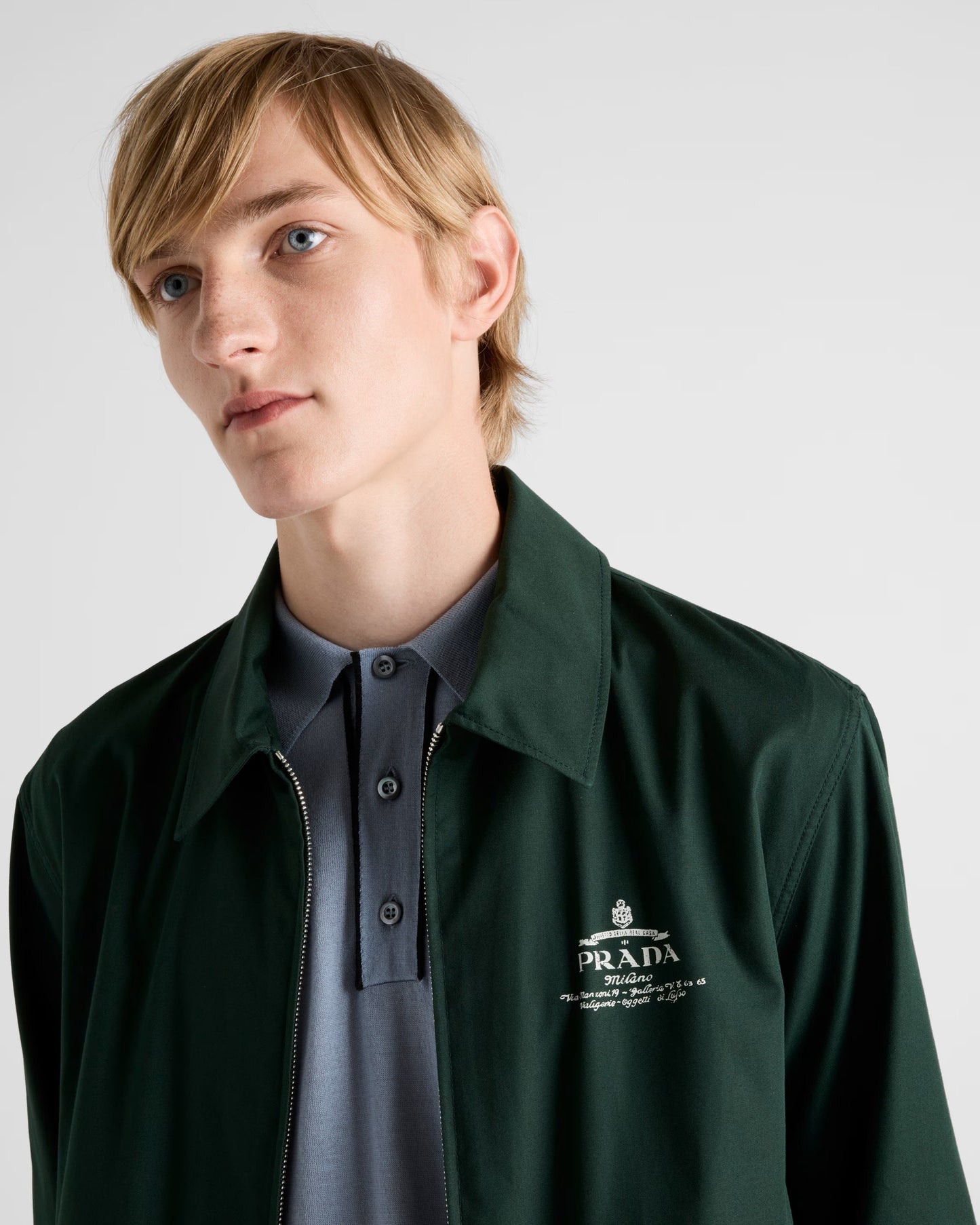 Green Cotton Blend Jacket