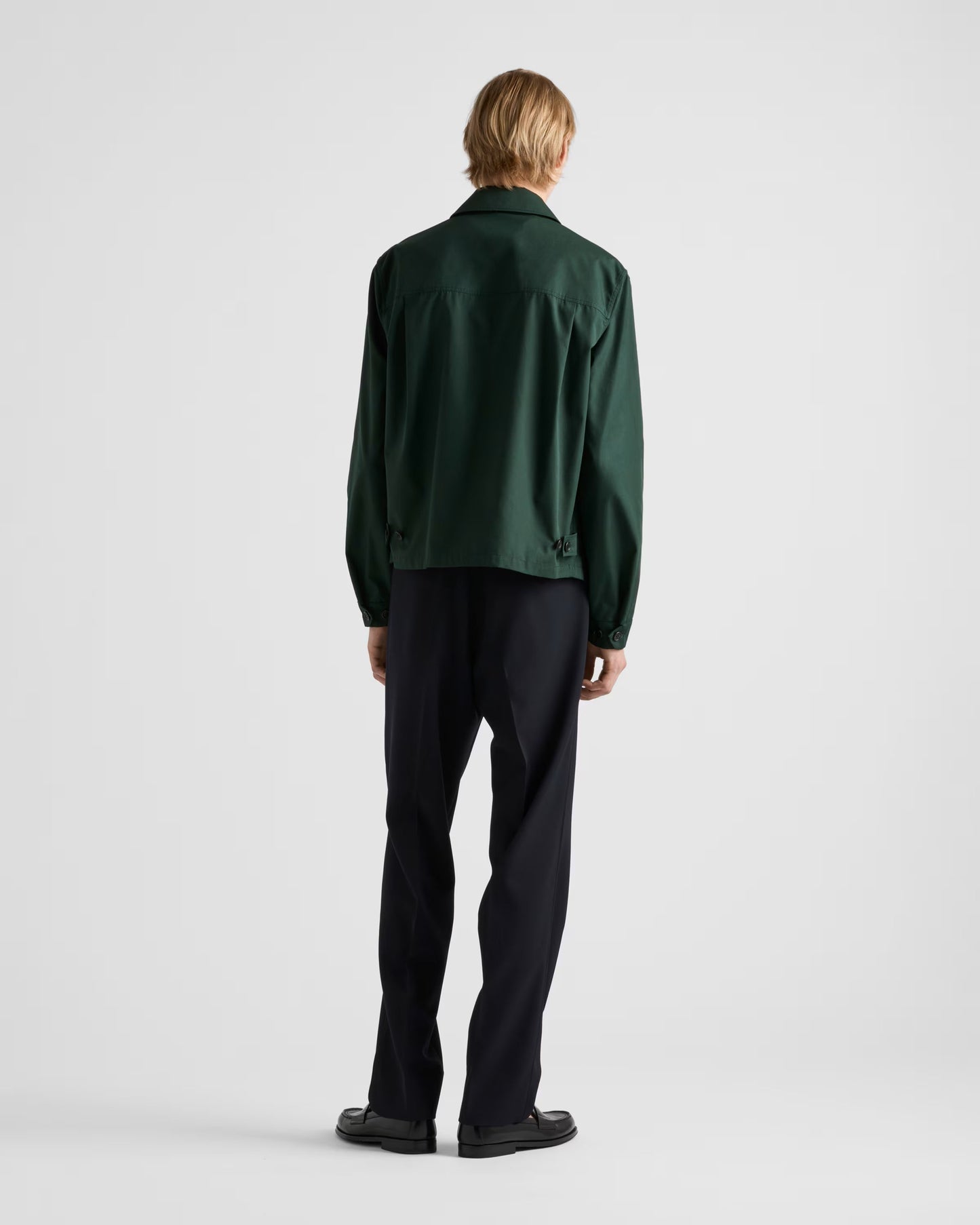 Green Cotton Blend Jacket