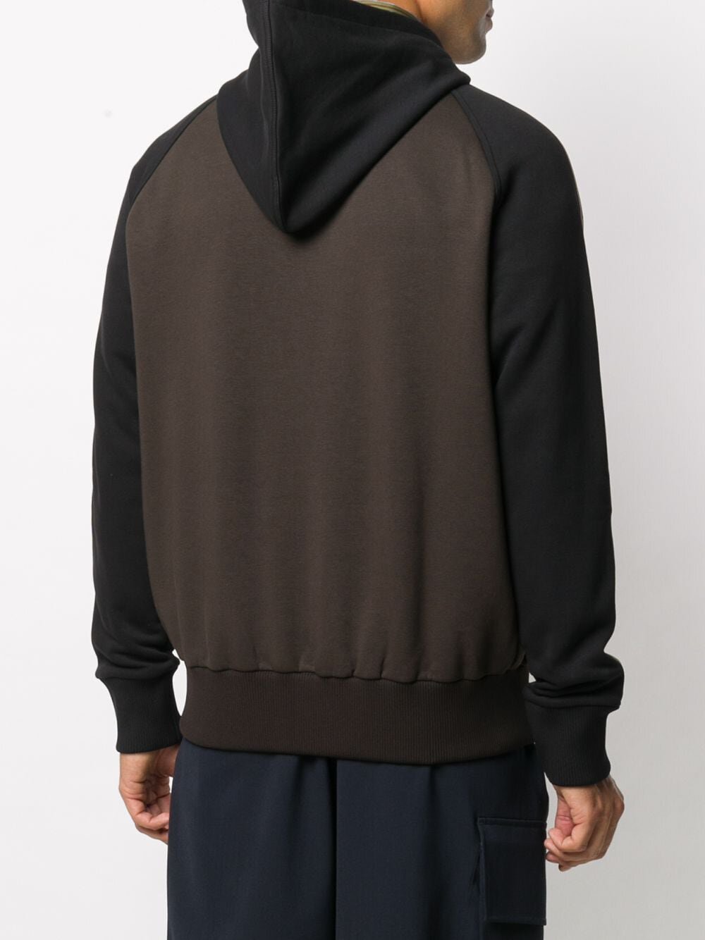 FF Logo Stripe Brown Hoodie - Exclusive Wear
