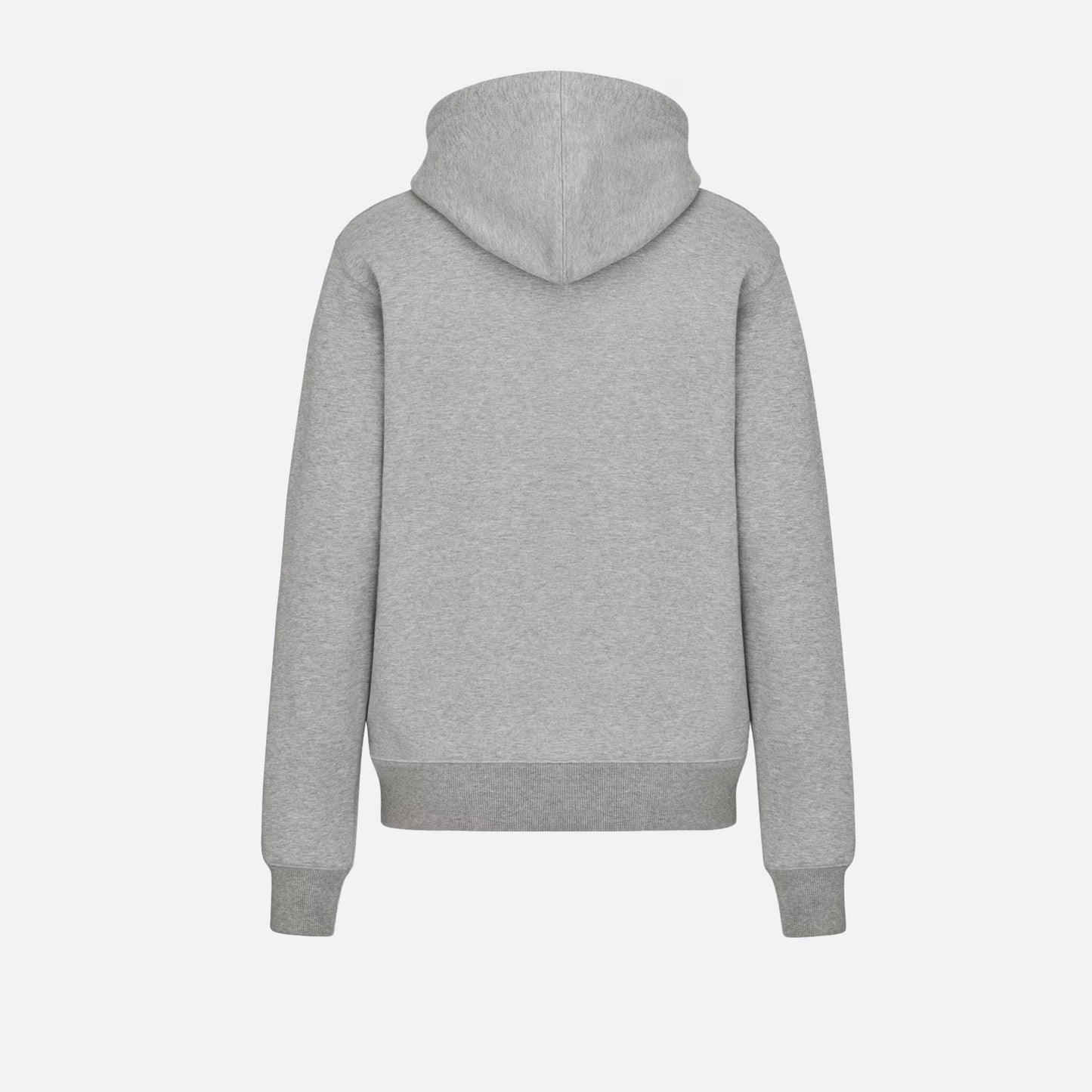 CD ICON GREY COTTON FLEECE HOODIE - Exclusive Wear