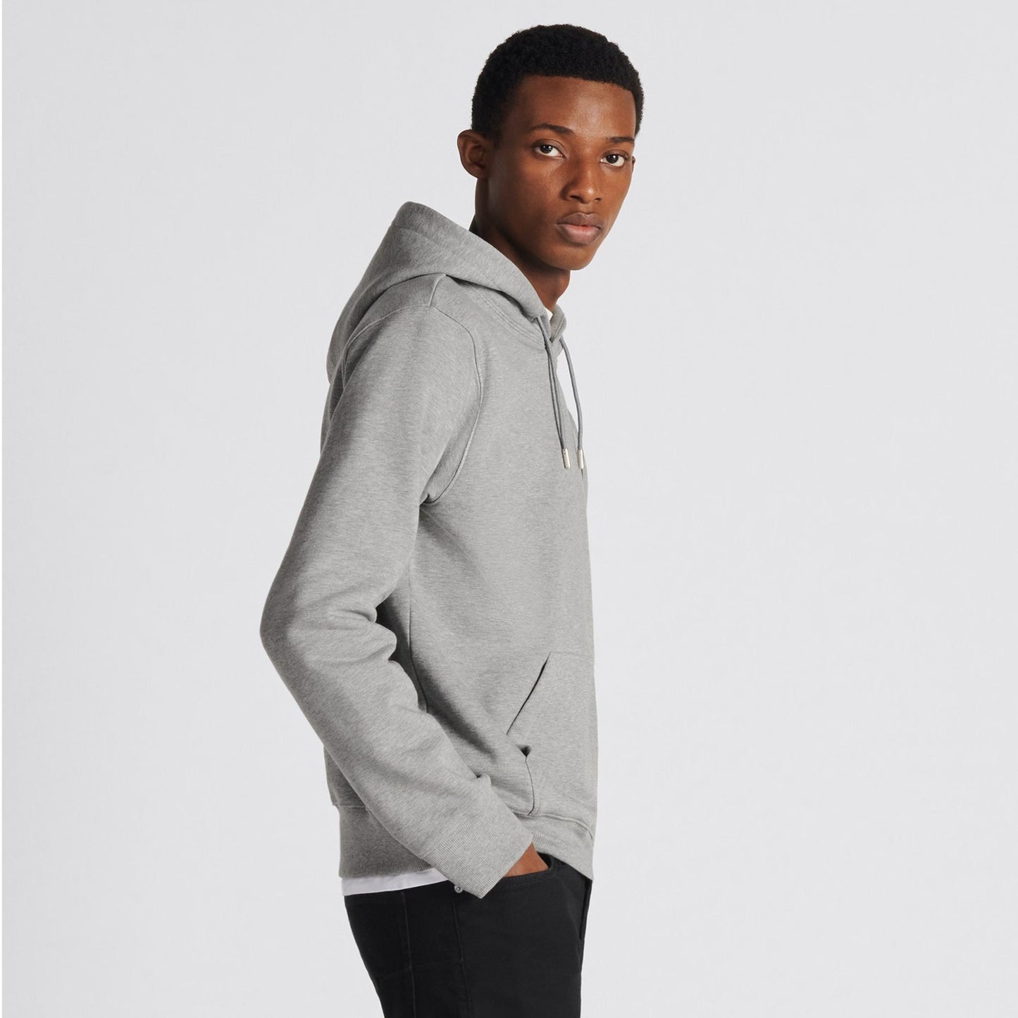 CD ICON GREY COTTON FLEECE HOODIE - Exclusive Wear