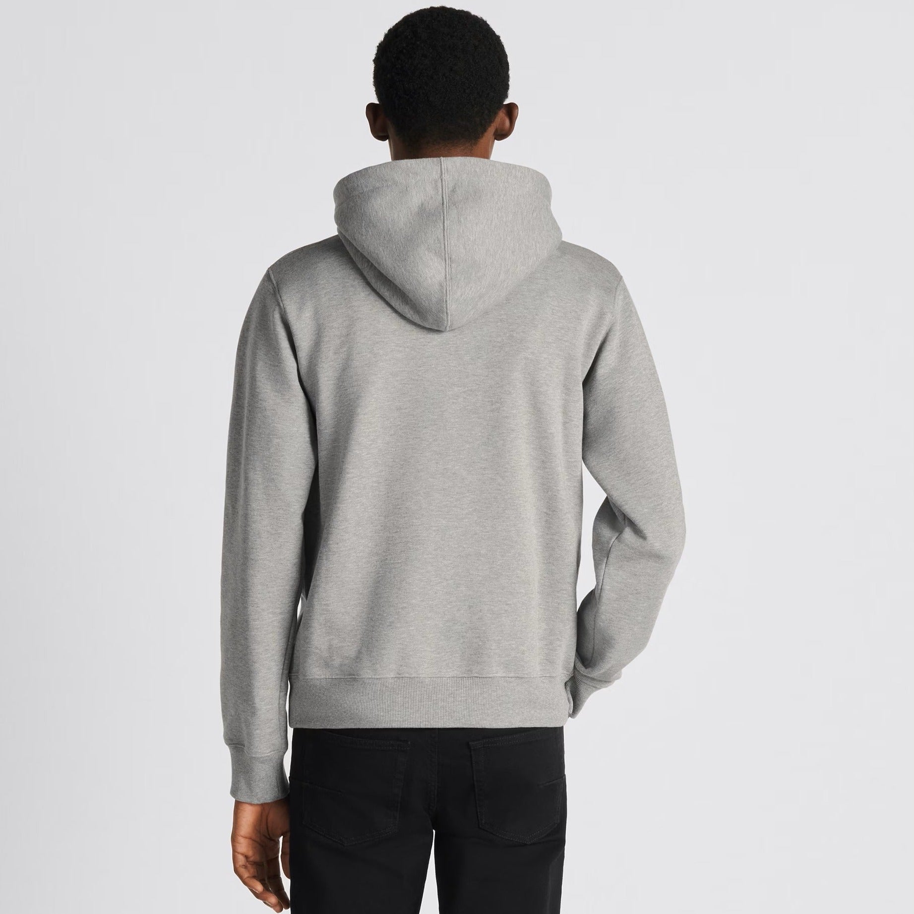 CD ICON GREY COTTON FLEECE HOODIE - Exclusive Wear