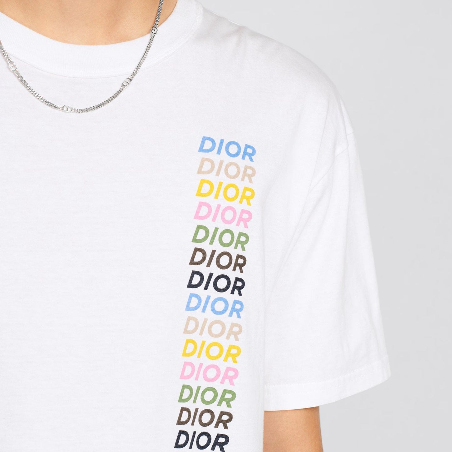 MULTI SIGNATURE RELAXED FIT WHITE T-SHIRT