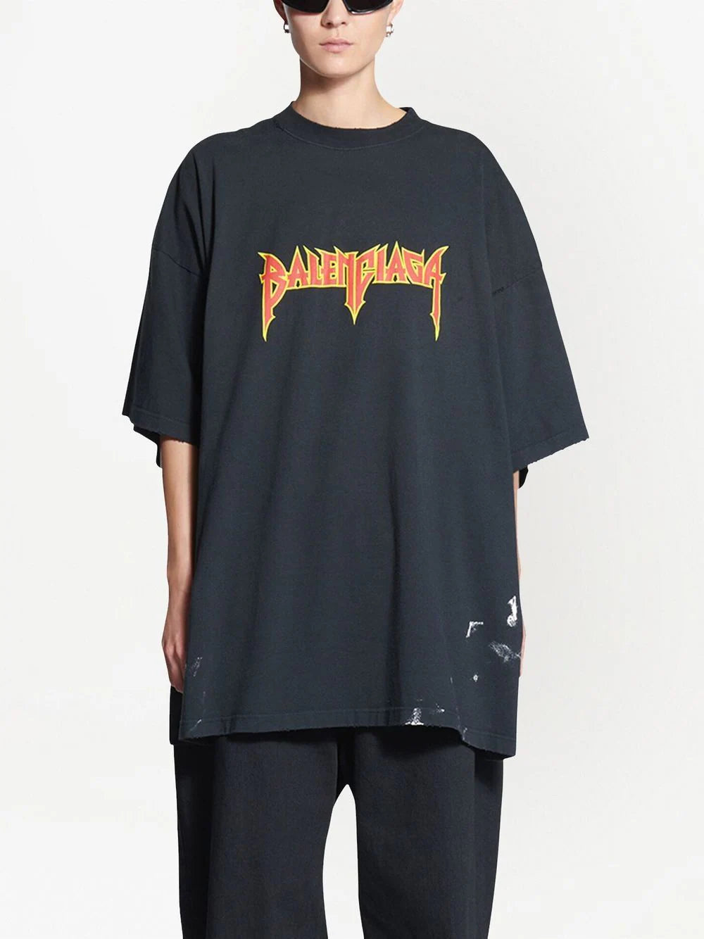 Metal Oversized Black T-shirt - Exclusive Wear