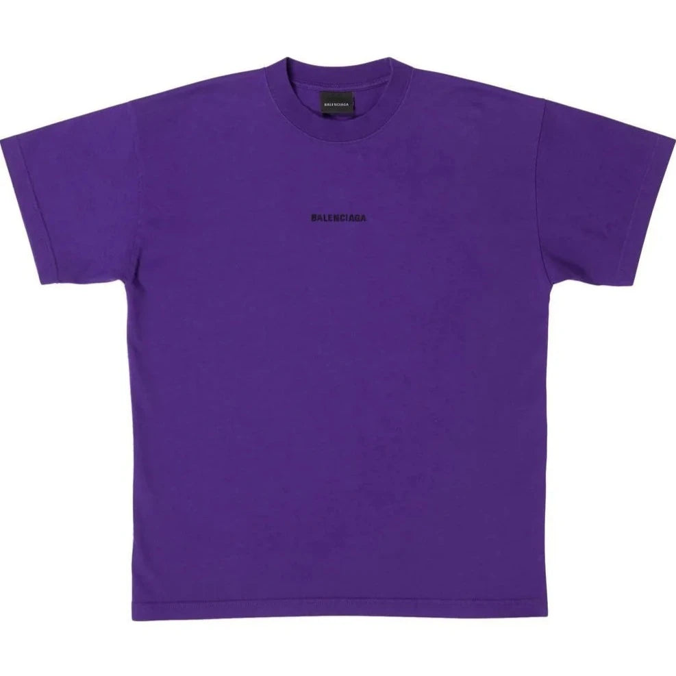 Purple Logo Embroidered T-shirt