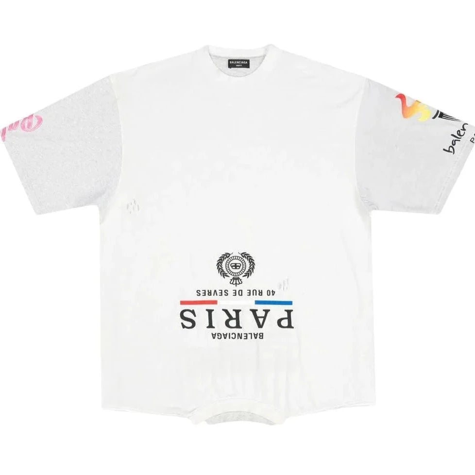 Speed Hunter Oversized White T-shirt - Exclusive Wear