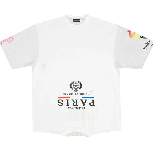 Speed Hunter Oversized White T-shirt - Exclusive Wear