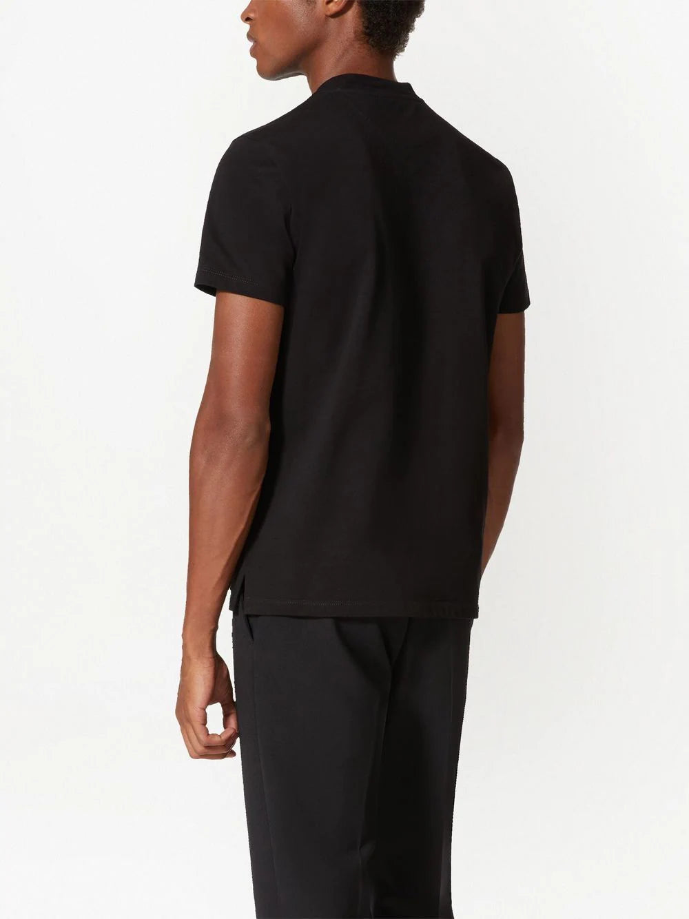 Black Untitled Studded Cotton T-shirt - Exclusive Wear