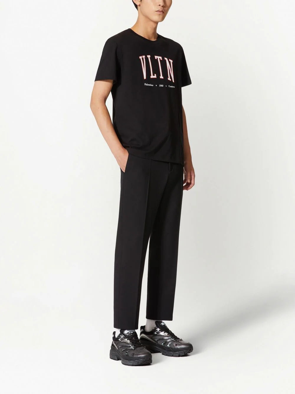 VLTN-print crew-neck T-shirt - Exclusive Wear