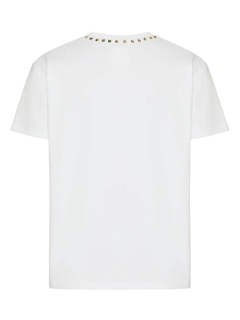 Untitled Stud-embellished White Cotton T-shirt