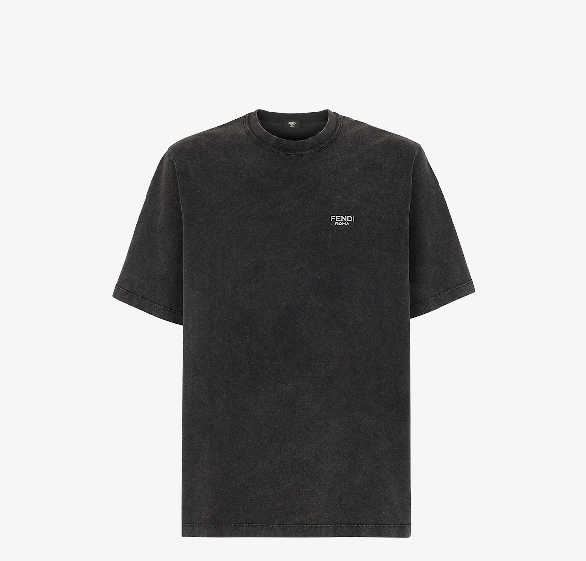 Black Washed Cotton Jersey T-shirt - Exclusive Wear