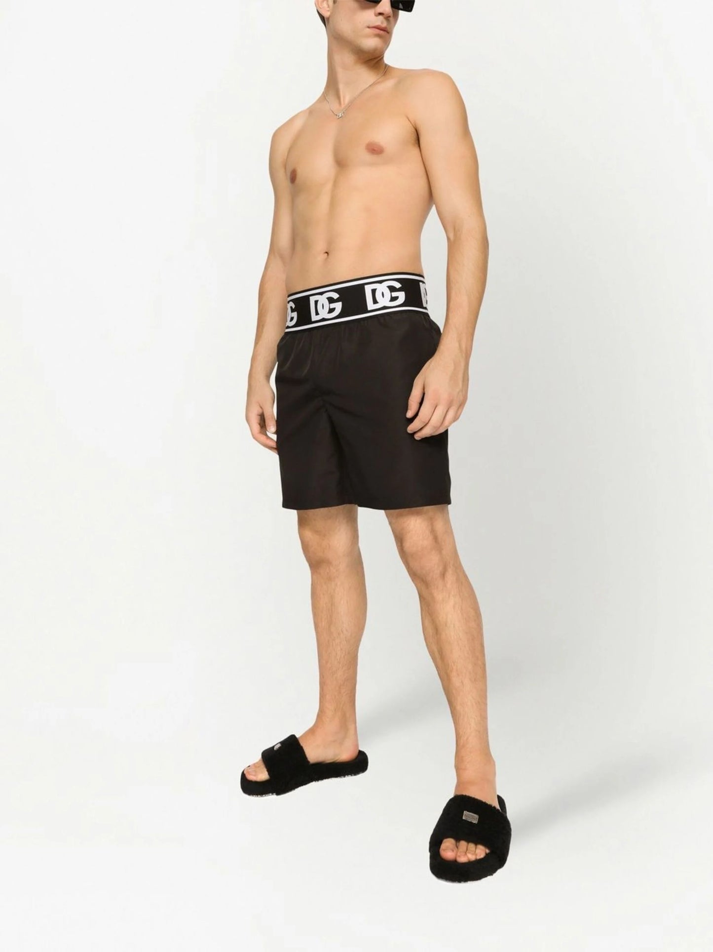 Logo-Waistband Swim Shorts