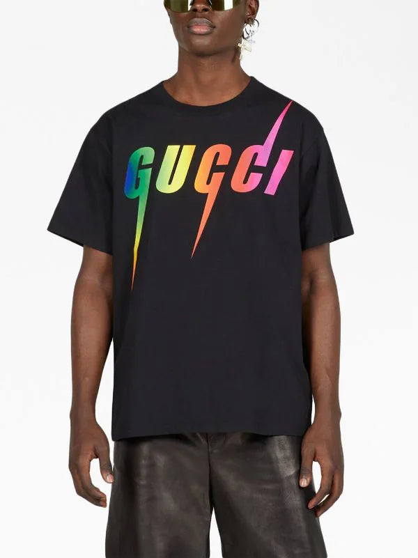 Blade Gradient Print Black T-shirt - Exclusive Wear