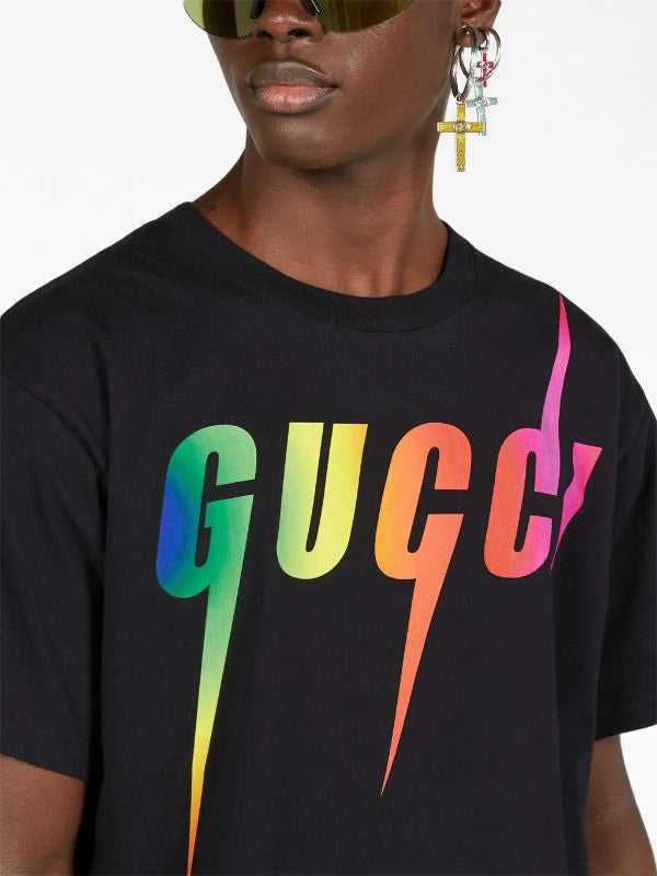 Blade Gradient Print Black T-shirt - Exclusive Wear
