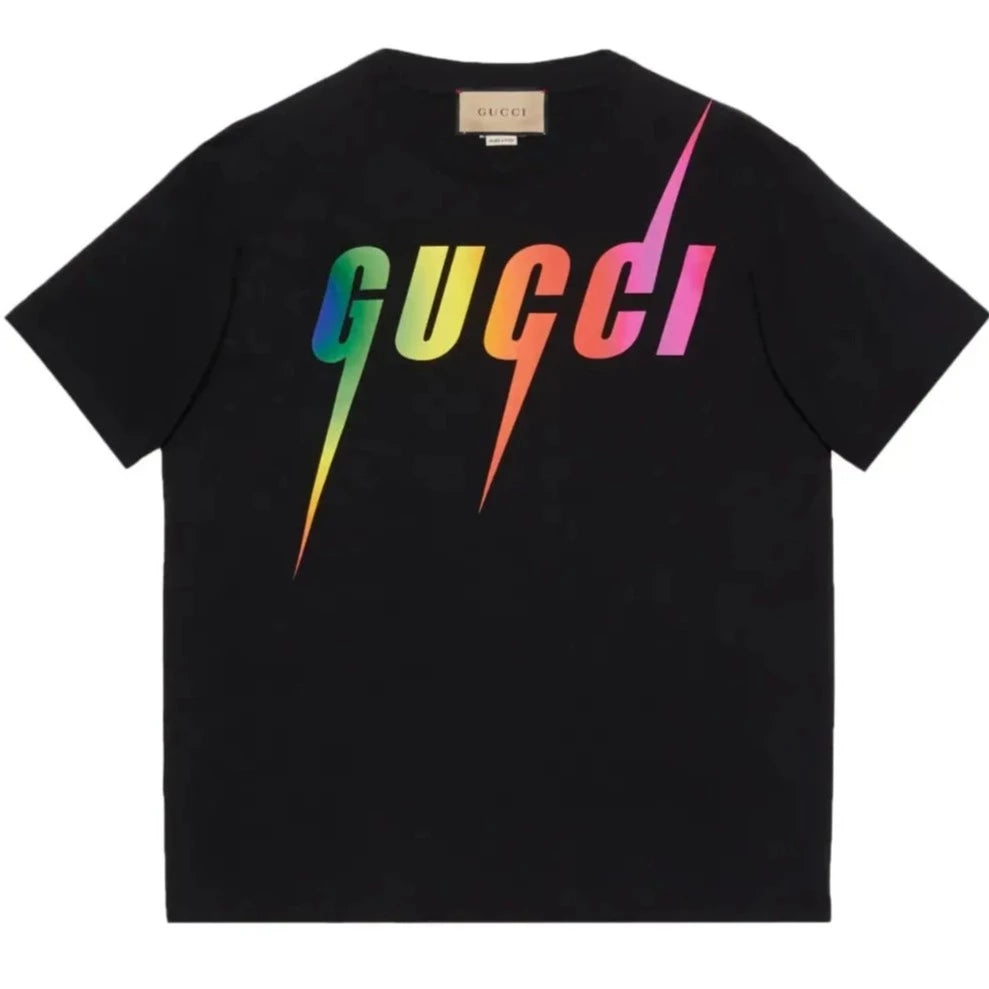 Blade Gradient Print Black T-shirt - Exclusive Wear
