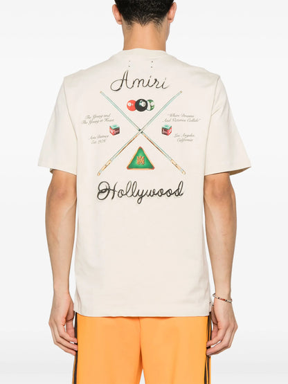 Pool Cue White T-shirt