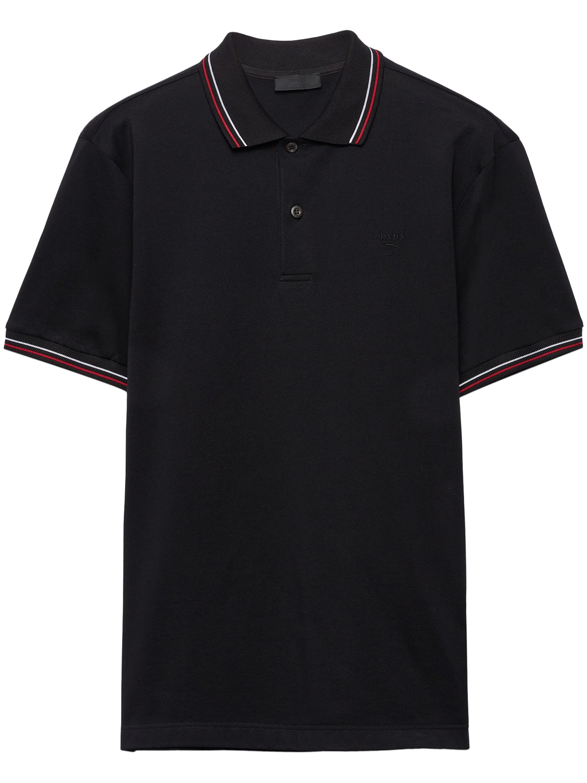 Short-Sleeve Black Pique Polo Shirt - Exclusive Wear