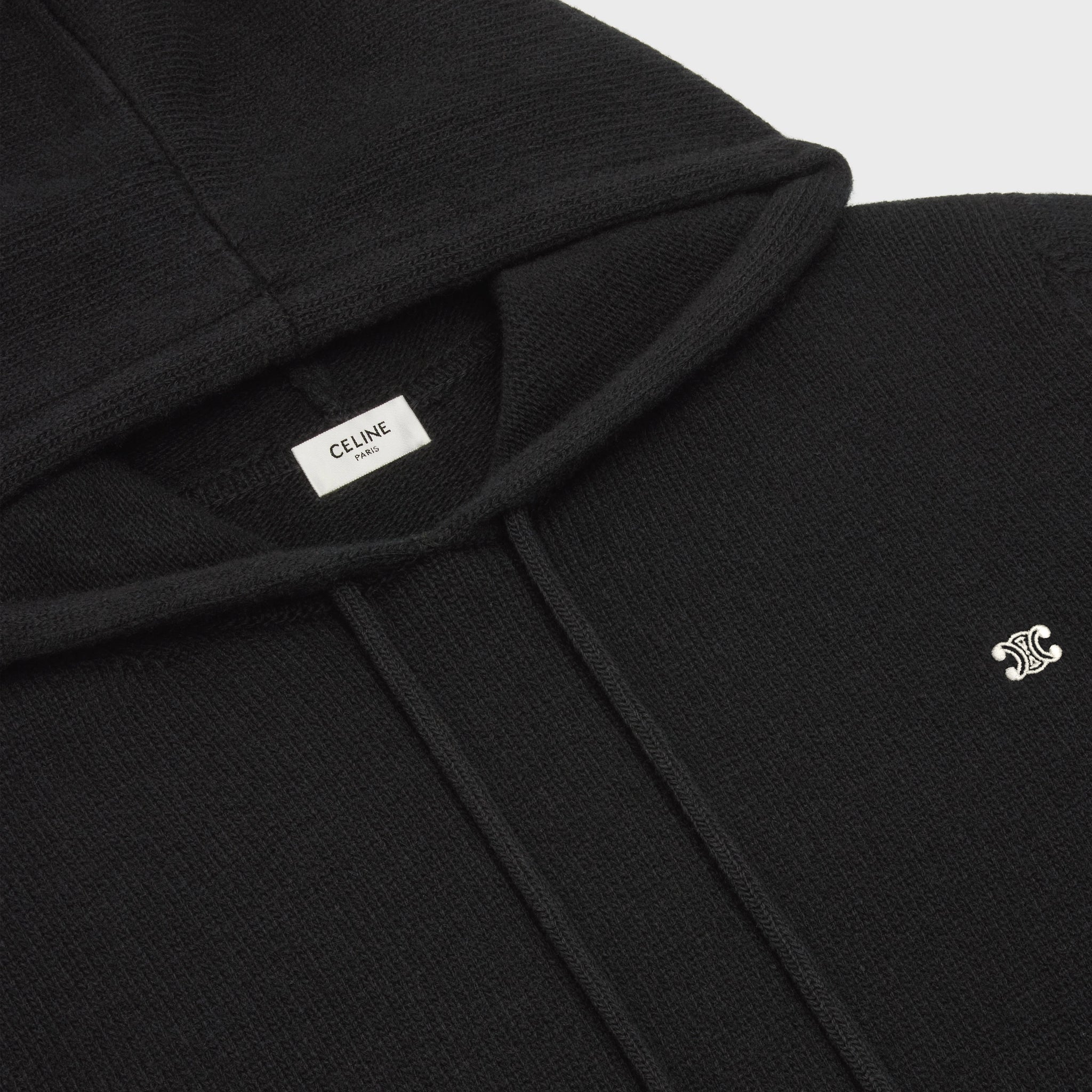 TRIOMPHE HOODED SWEATER IN CASHMERE WOOL - Exclusive Wear
