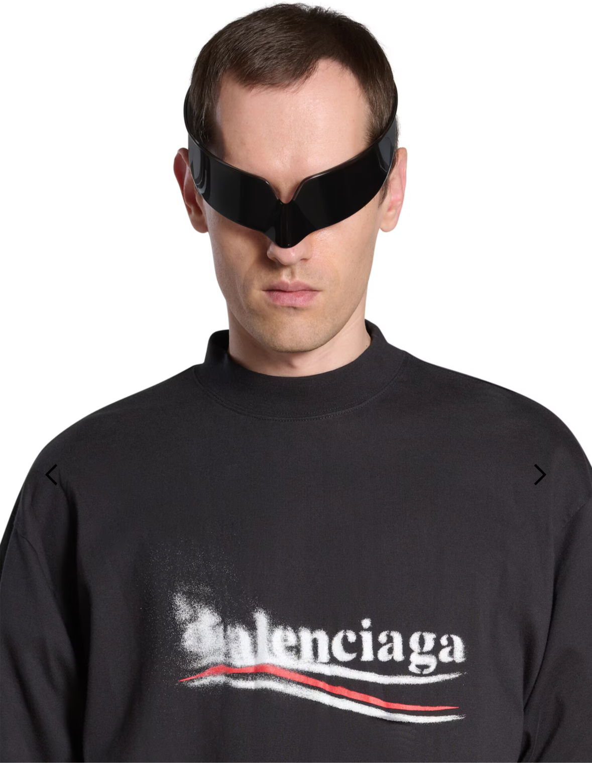 Political Stencil Black Oversized T-shirt - Exclusive Wear