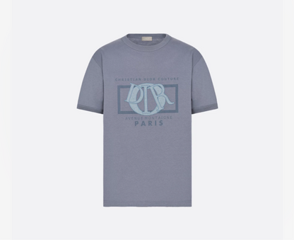 Relaxed Fit Gray Cotton Jersey T-shirt