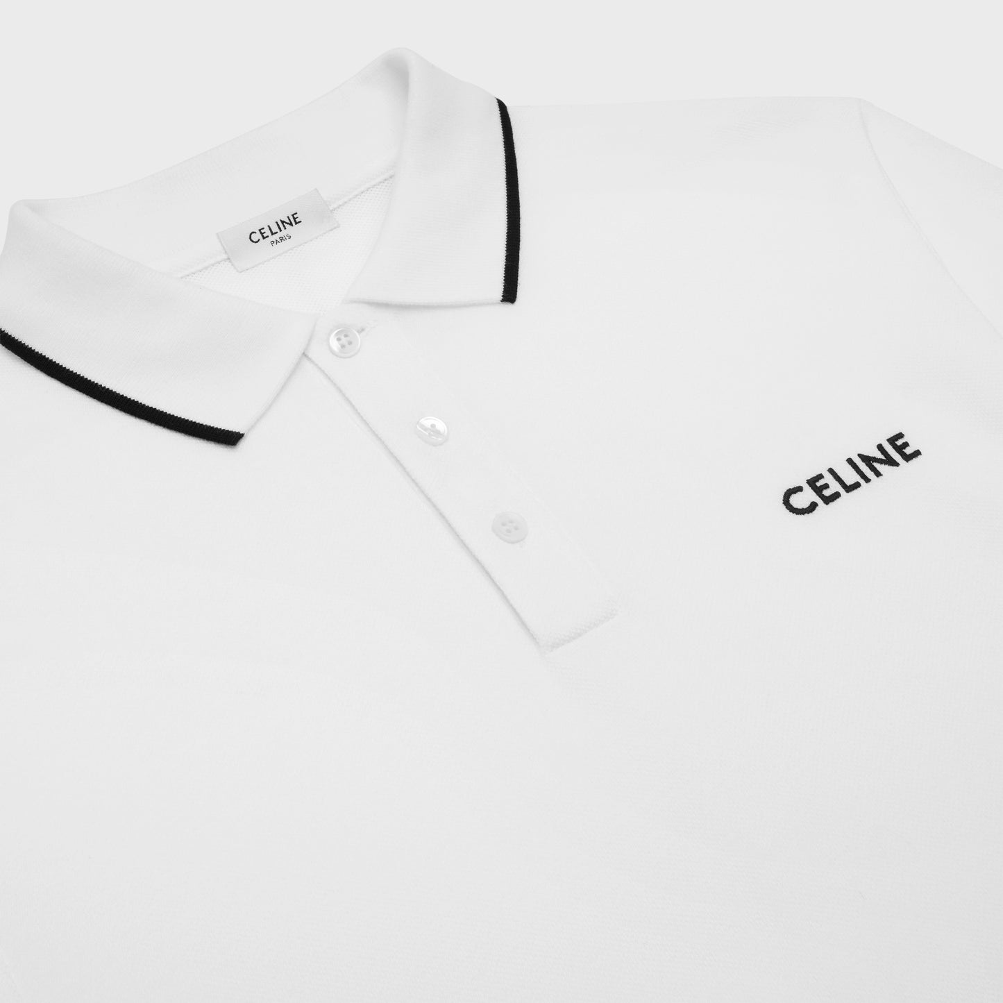 CLASSIC WHITE POLO SHIRT IN COTTON JERSEY