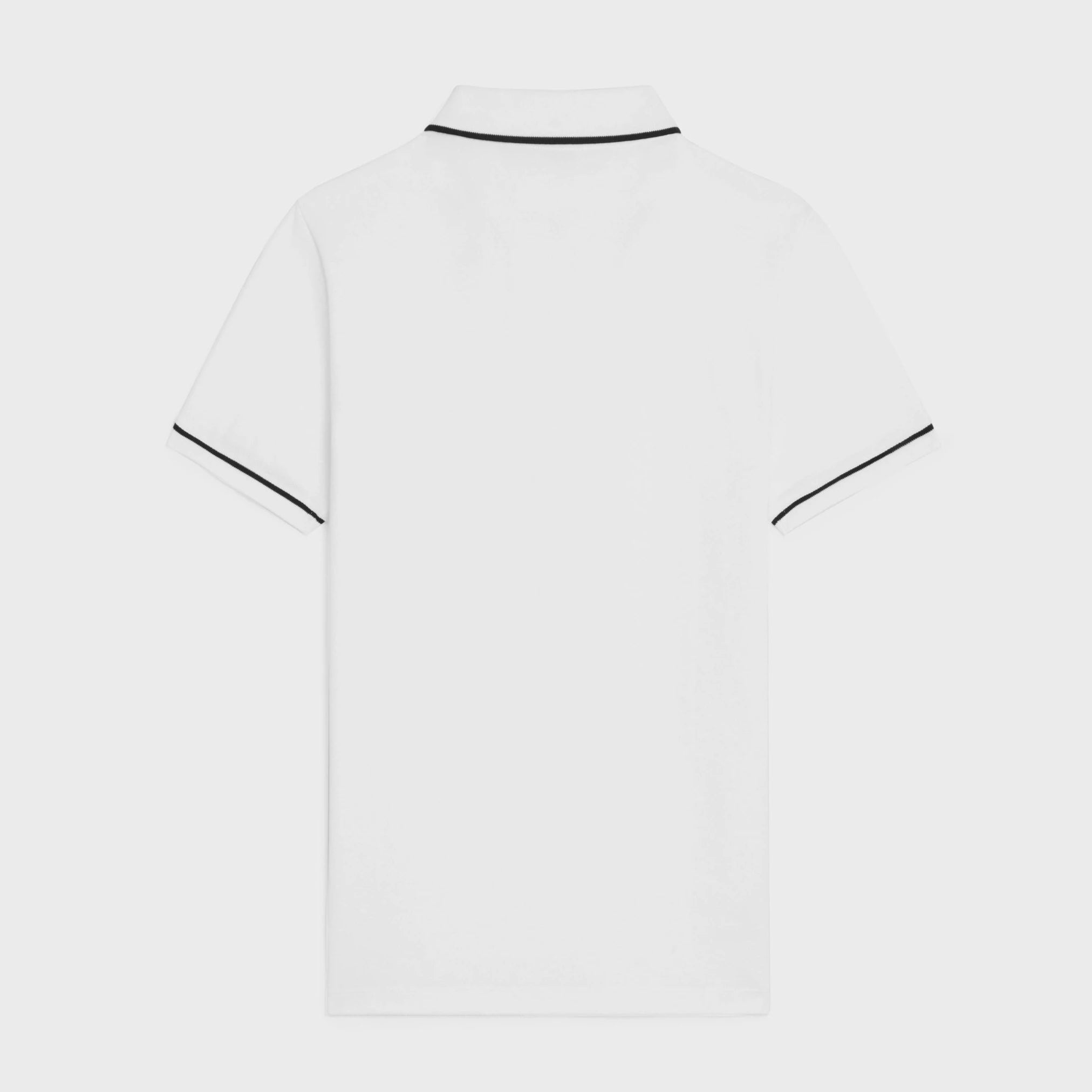 TRIOMPHE EMBROIDERY WHITE POLO SHIRT - Exclusive Wear