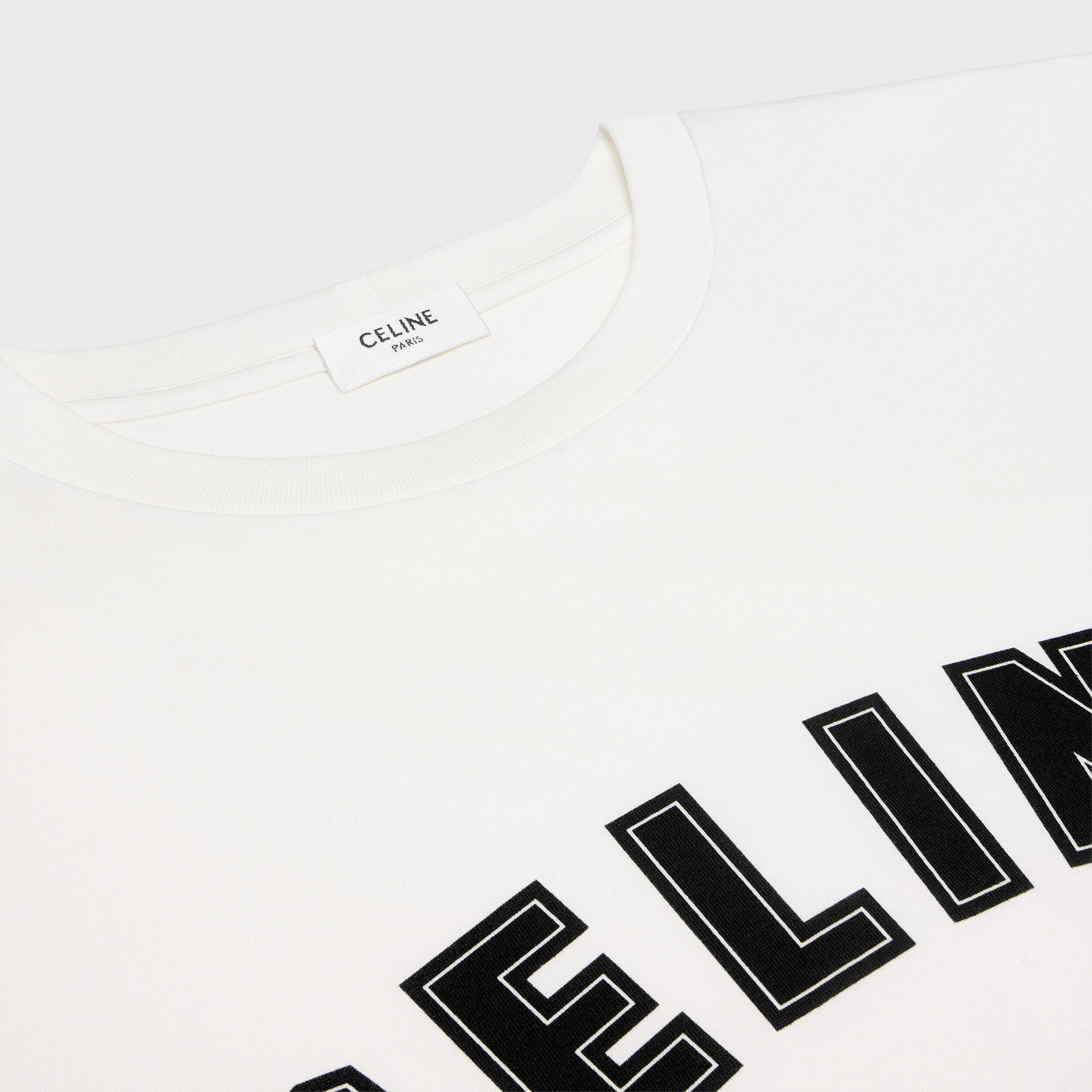 White Cotton Jersey Loose Fit T-shirt