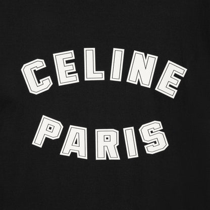 Black Cotton Jersey Loose Fit T-shirt