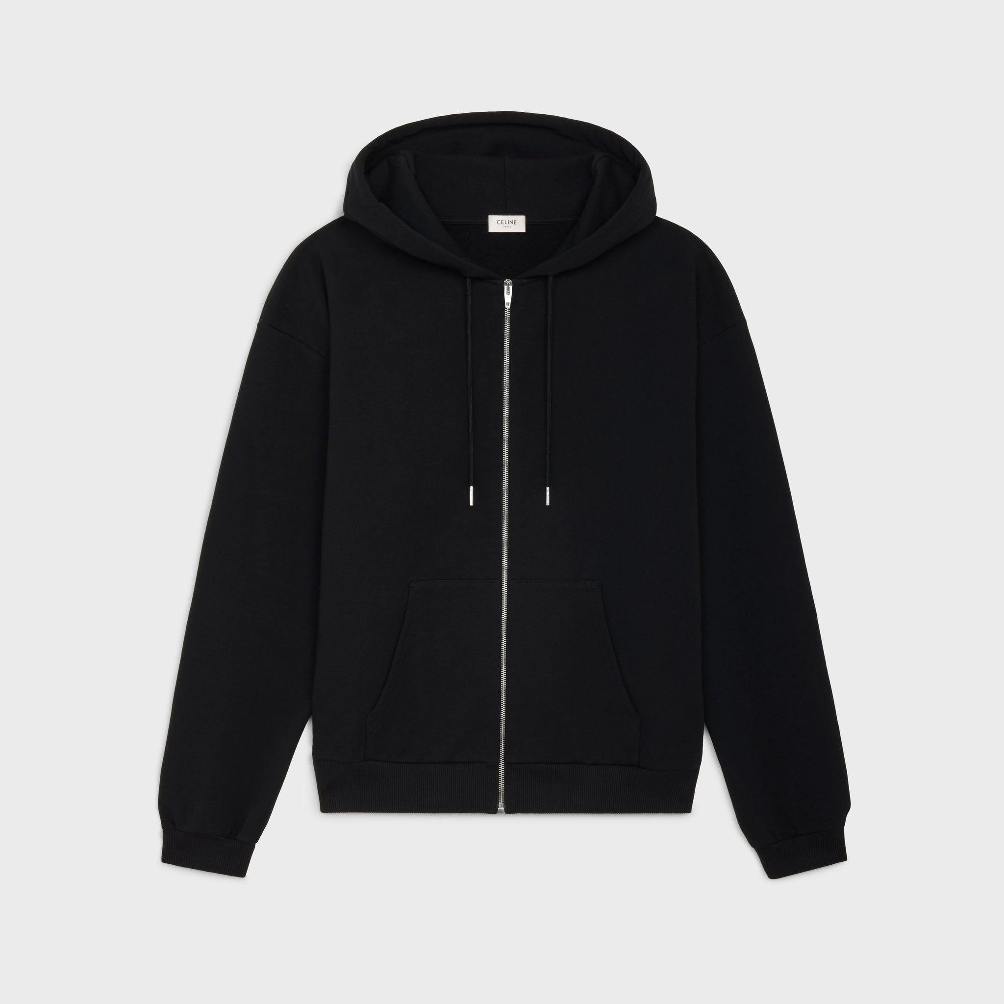 ZIP-UP HOODIE IN COTTON FLEECE - Exclusive Wear