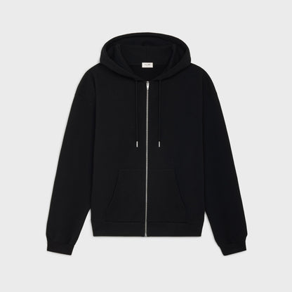 ZIP-UP HOODIE IN COTTON FLEECE