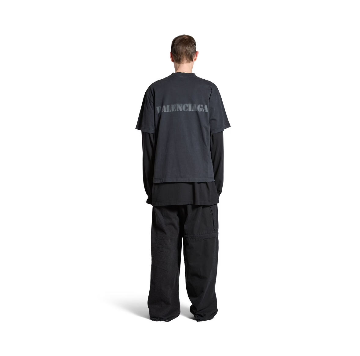 Stencil Type Black T-shirt Medium Fit - Exclusive Wear