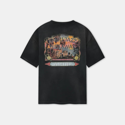 JAZZ HIDEAWAY BLACK COTTON T-SHIRT