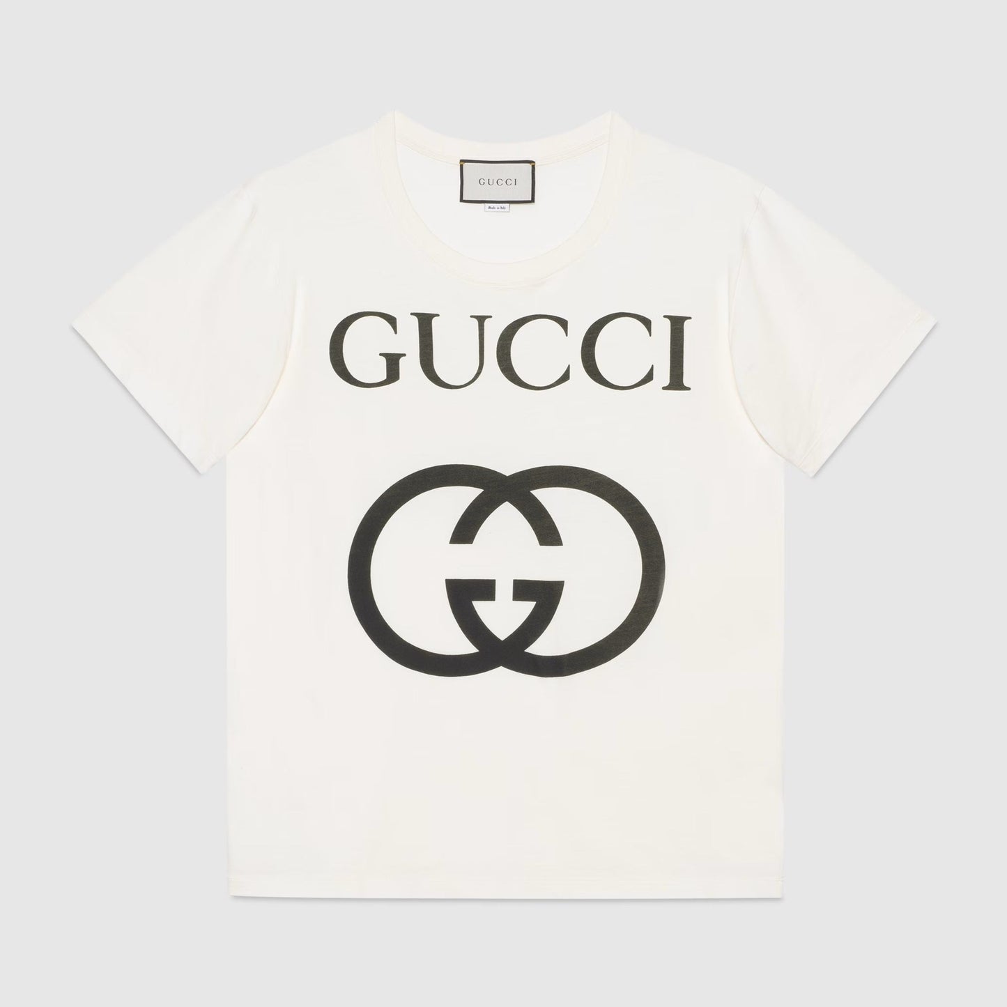 GG Interlocking White Oversize T-shirt