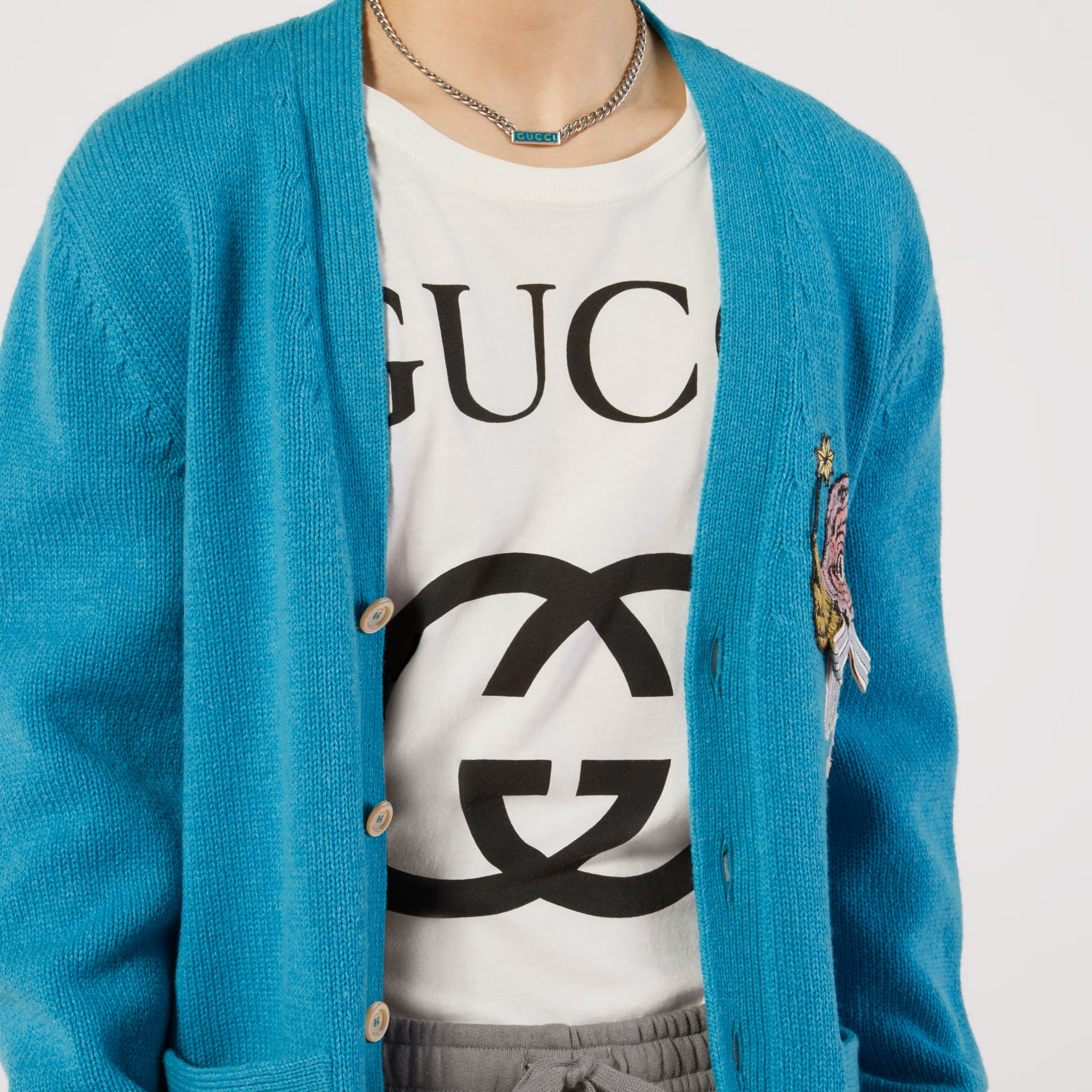 GG Interlocking White Oversize T-shirt - Exclusive Wear