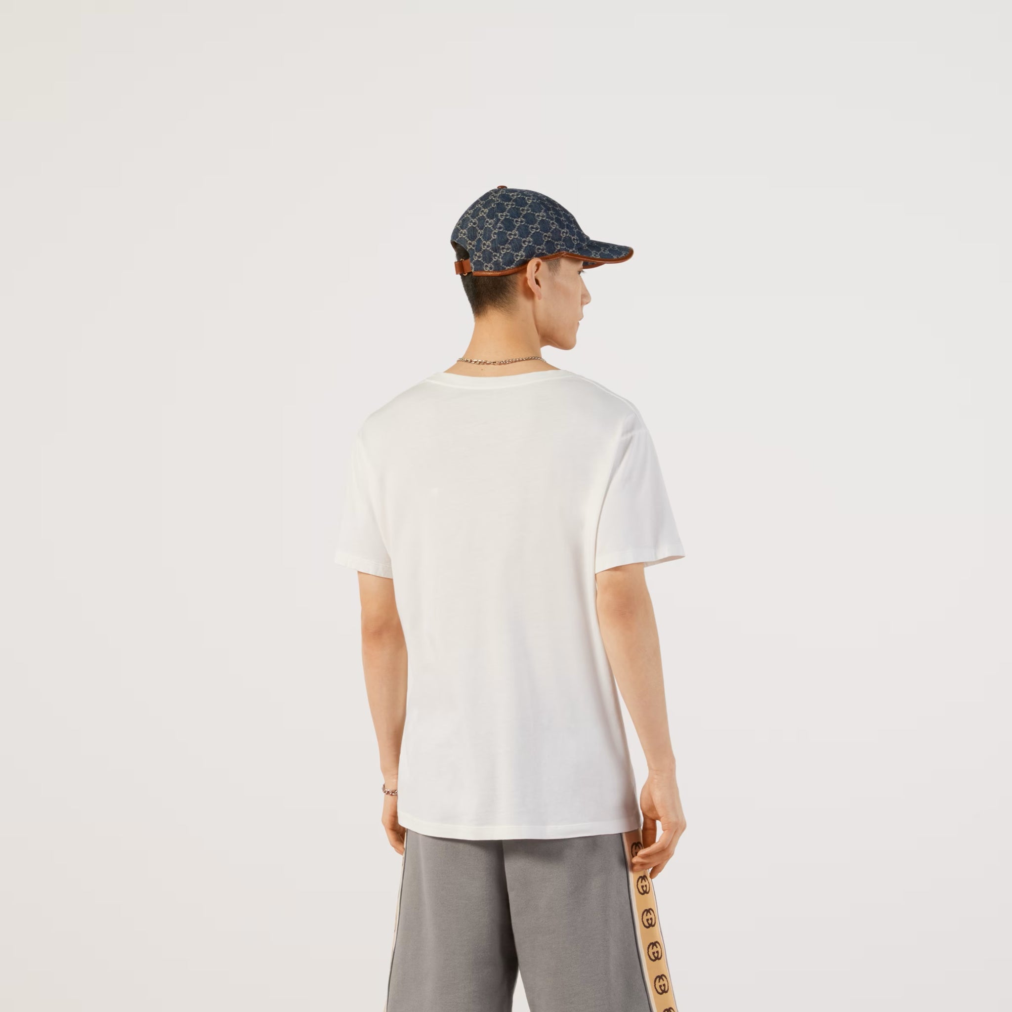 GG Interlocking White Oversize T-shirt - Exclusive Wear