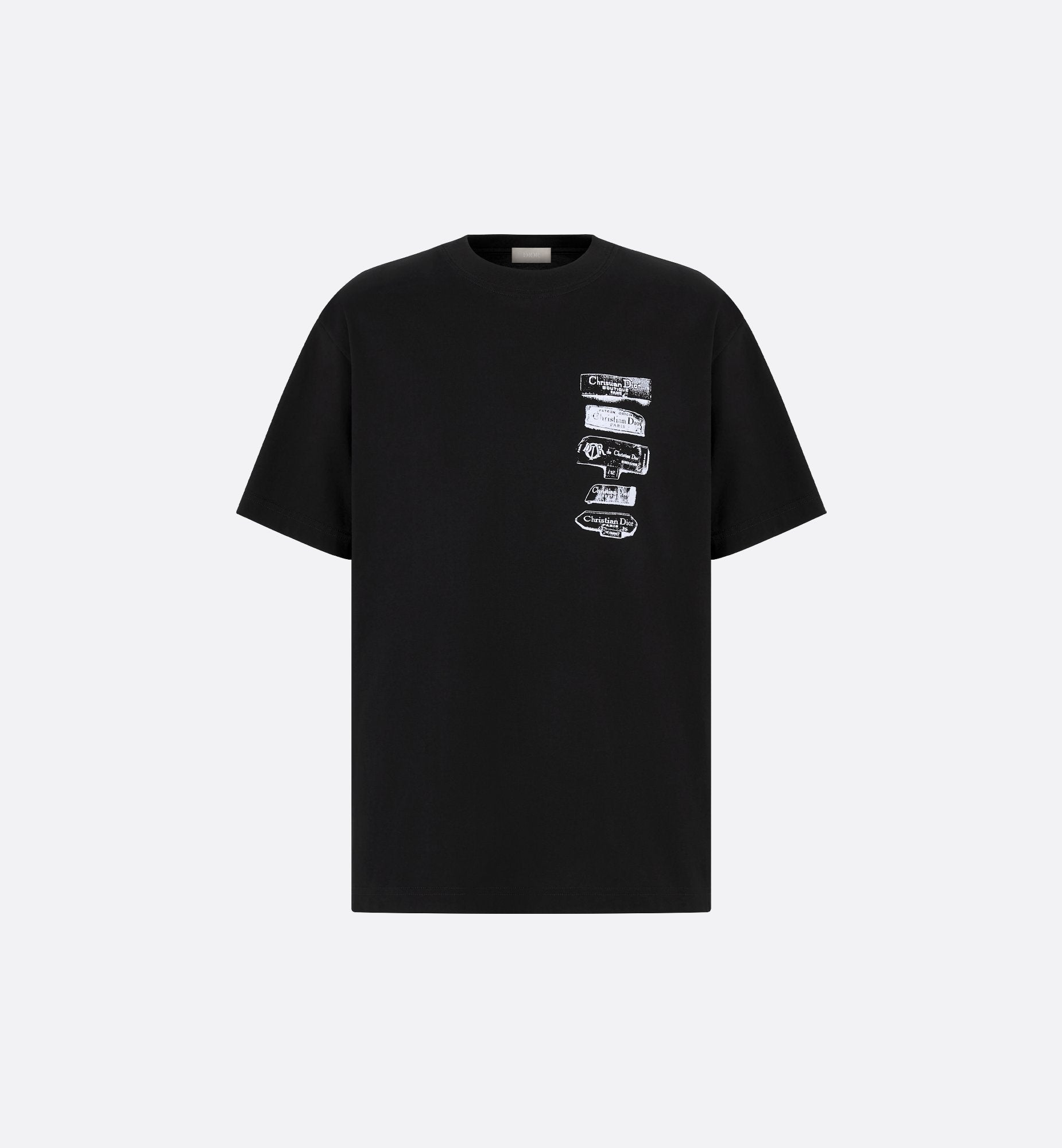 Archives Labels Relaxed Fit Black T-shirt