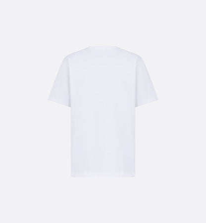 Charm Relaxed Fit White T-shirt