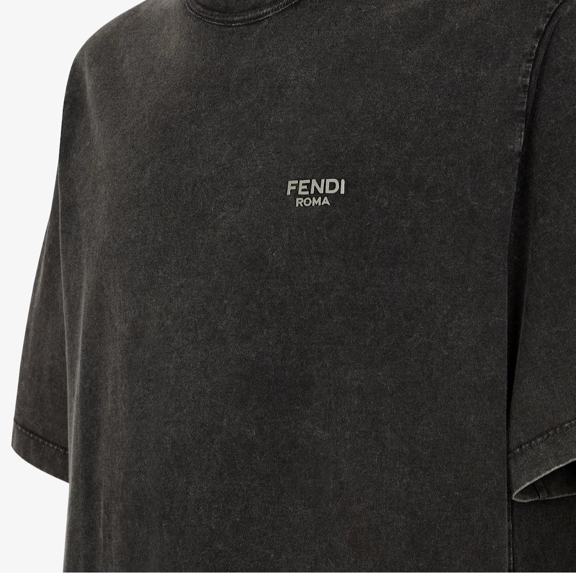 Black Washed Cotton Jersey T-shirt - Exclusive Wear