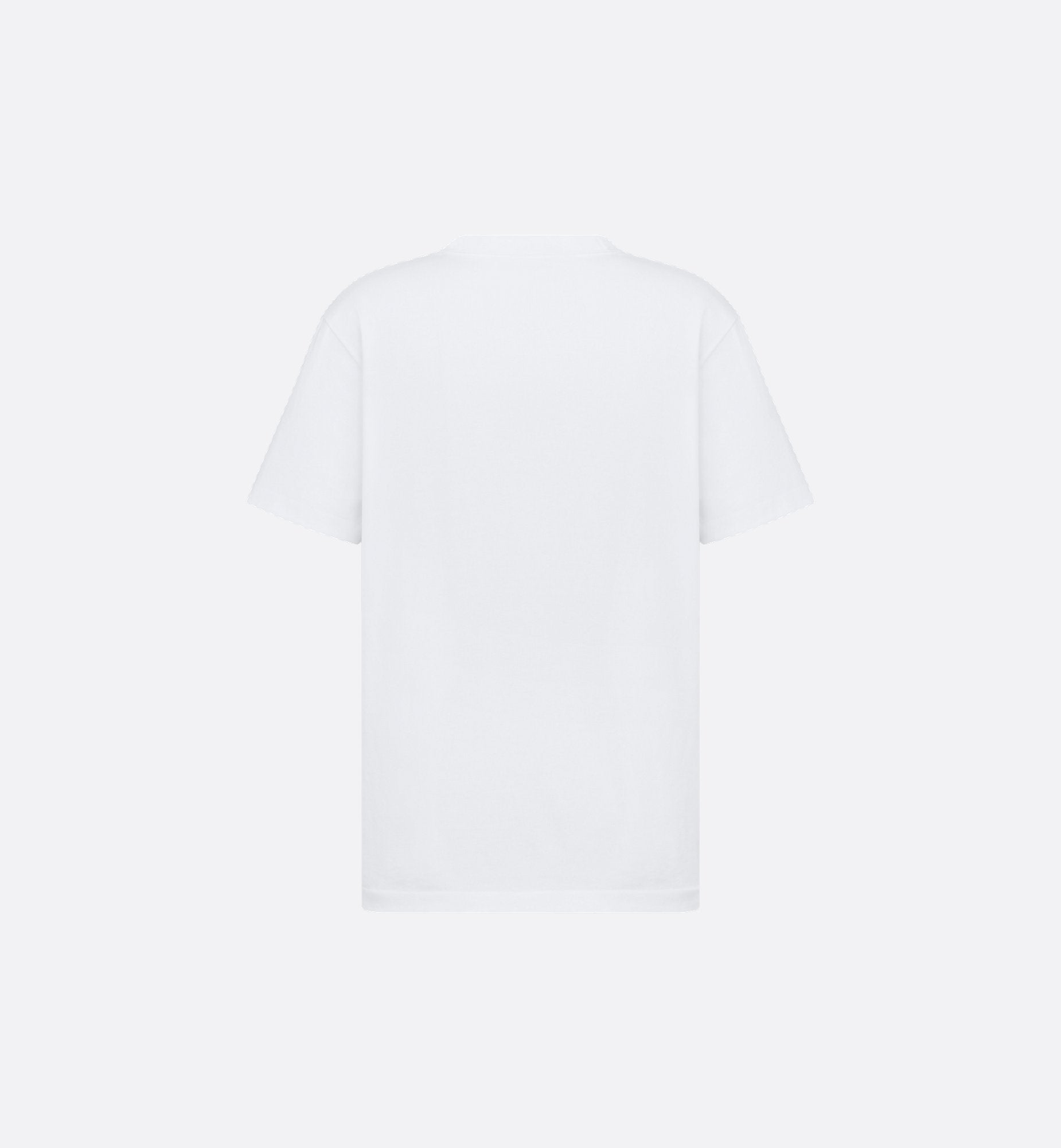 Relaxed Fit White Cotton T-shirt with Tag
