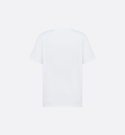 Relaxed Fit White Cotton T-shirt with Tag